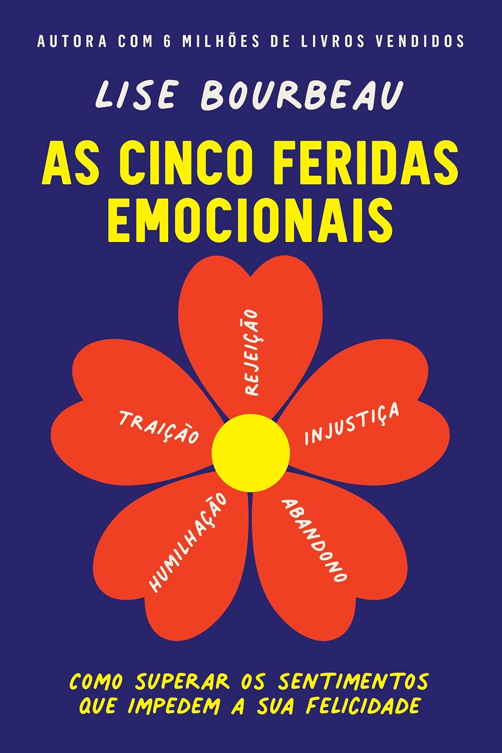 Capa do livro As Cinco Feridas Emocionais, de Lise Bourbeau